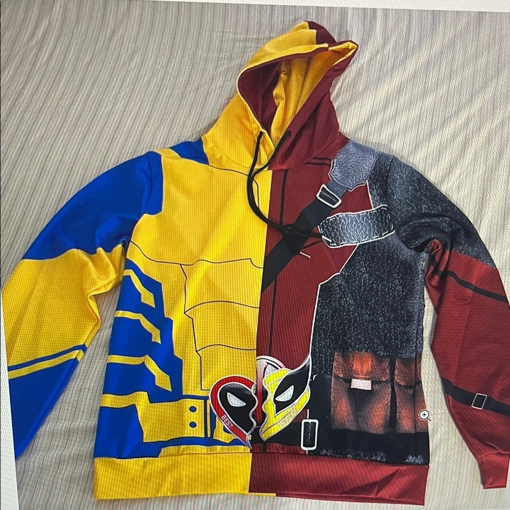 DEADPOOL3 WOLVERINE 3 D HOODIES SUPERHERO LARGE
